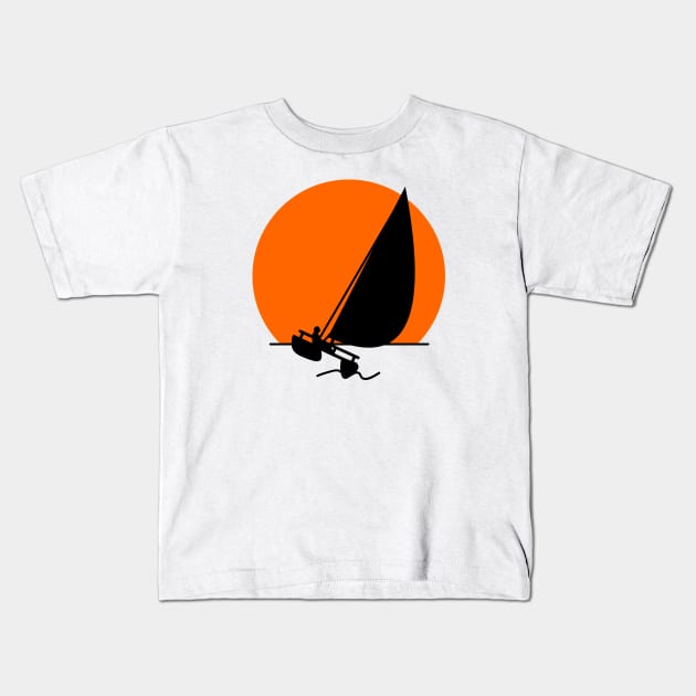 Catamaran Kids T-Shirt by schlag.art